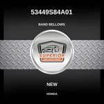 Genuine 2014 Honda Odyssey Band Bellows 53449S84A01. Fixed Price $39.00.