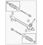 Genuine Mazda Rack And Pinion Assembly TK48-32-110C. Fixed Price $393.32.